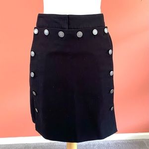 Ladies Black Short Nautical Style Skirt